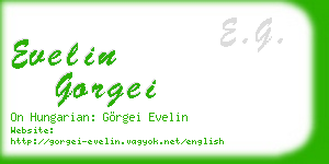 evelin gorgei business card